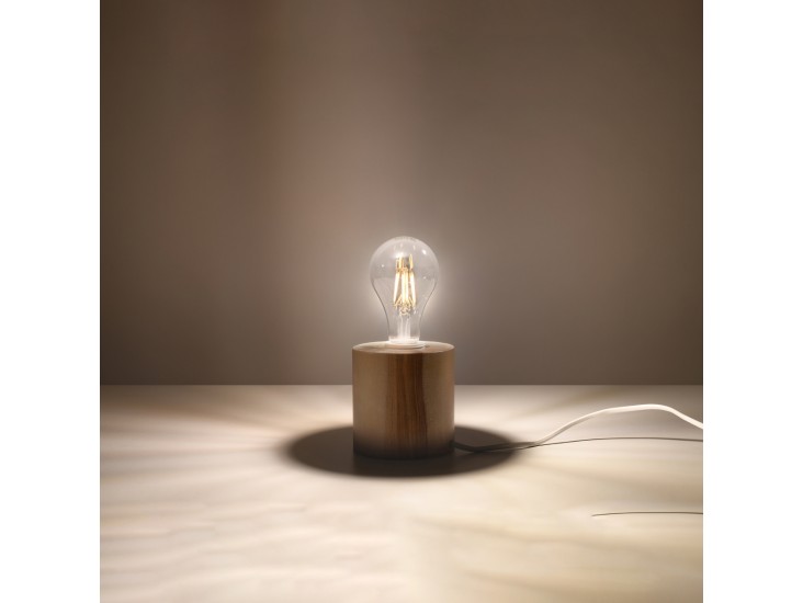 Salgado natúr tölgy asztali lámpa