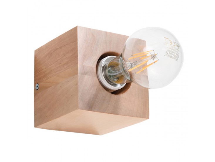 Ariz természetes fa fali lámpa