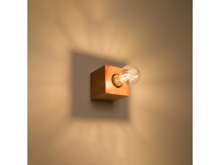 Ariz természetes fa fali lámpa