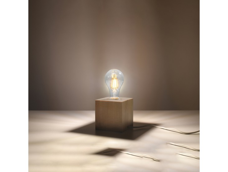 Ariz természetes fa asztali lámpa