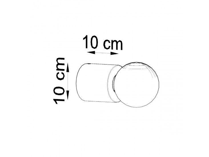 Salgado beton fali lámpa