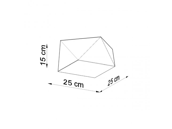 Hexa 25 fekete mennyezeti lámpa