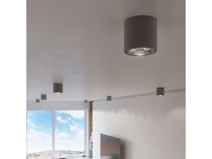 Tiube szürke mennyezeti lámpa