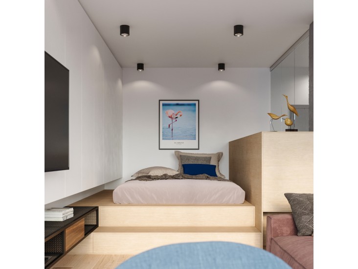 Tiube fekete mennyezeti lámpa