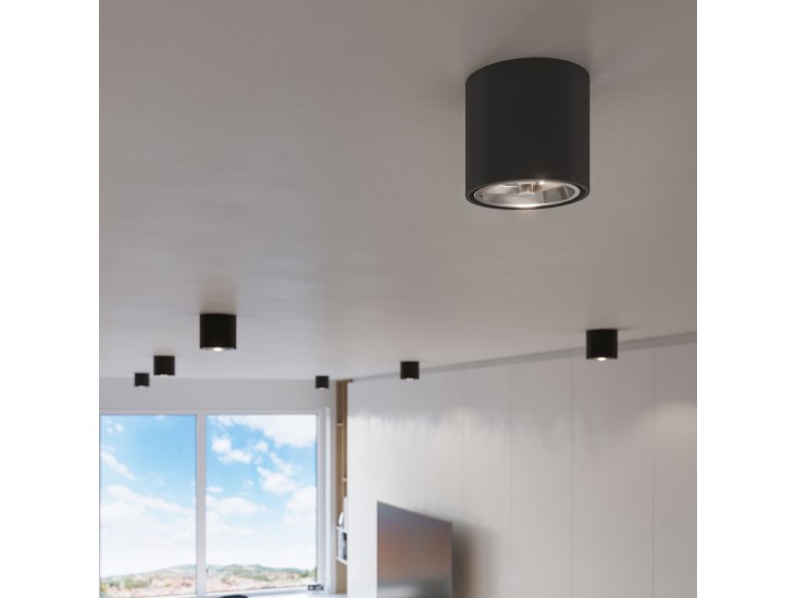 Tiube fekete mennyezeti lámpa