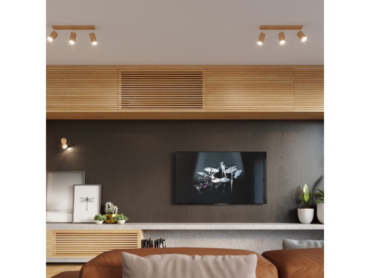 Berg természetes fa fali lámpa