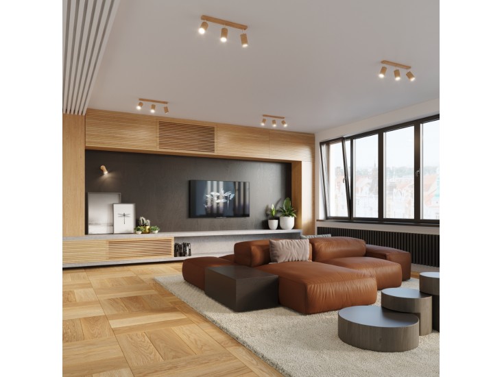 Berg természetes fa fali lámpa