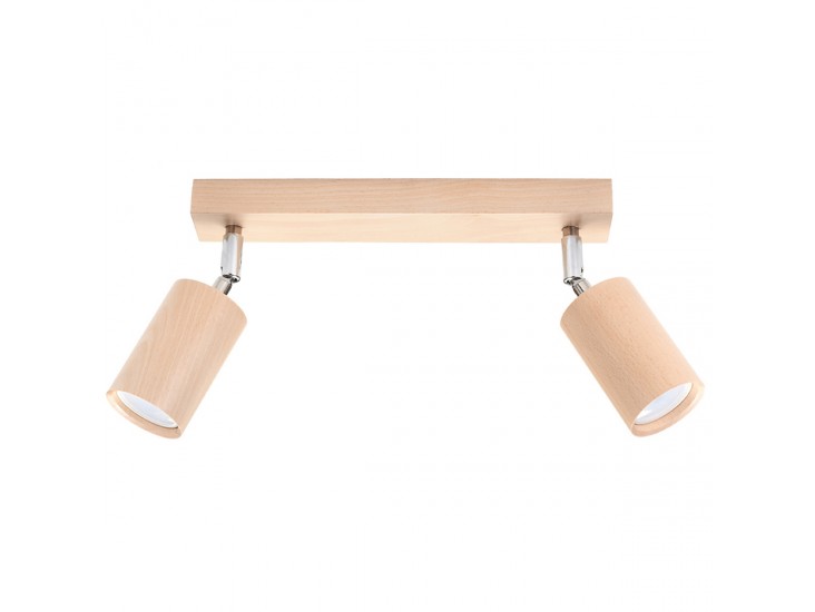 Berg 2 természetes fa mennyezeti lámpa