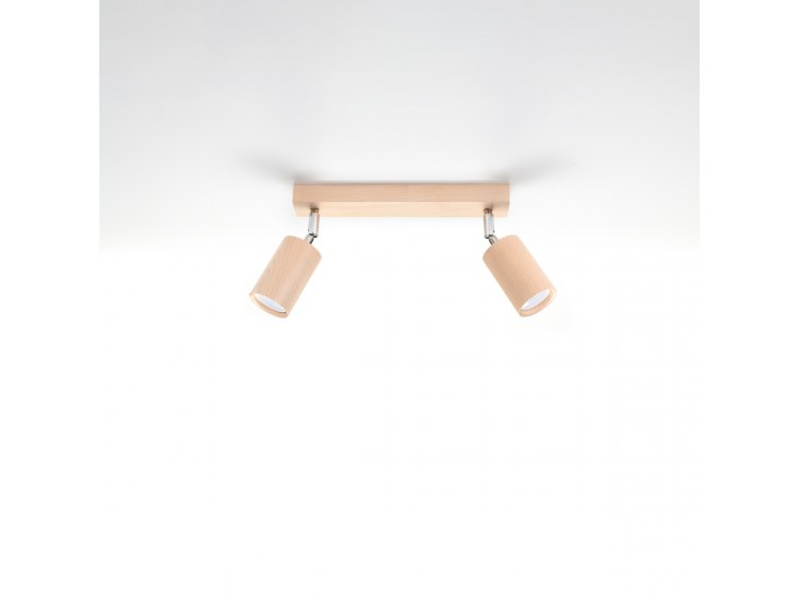 Berg 2 természetes fa mennyezeti lámpa