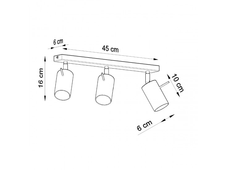 Ring 3 króm mennyezeti lámpa