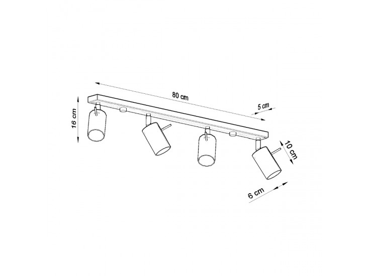 Ring 4L króm mennyezeti lámpa