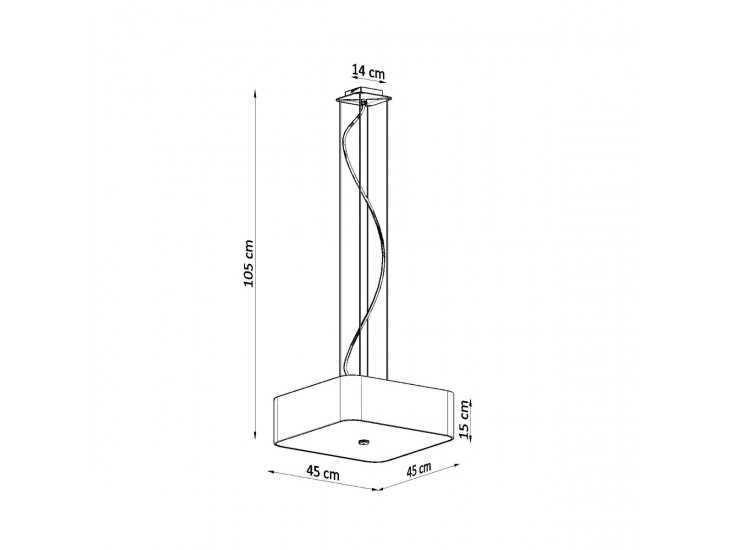 Lokko 45 fekete csillár