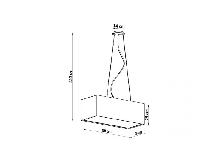 Santa BIS 80 fekete csillár