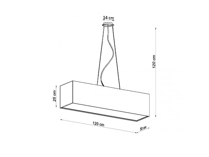 Santa 120 fehér csillár