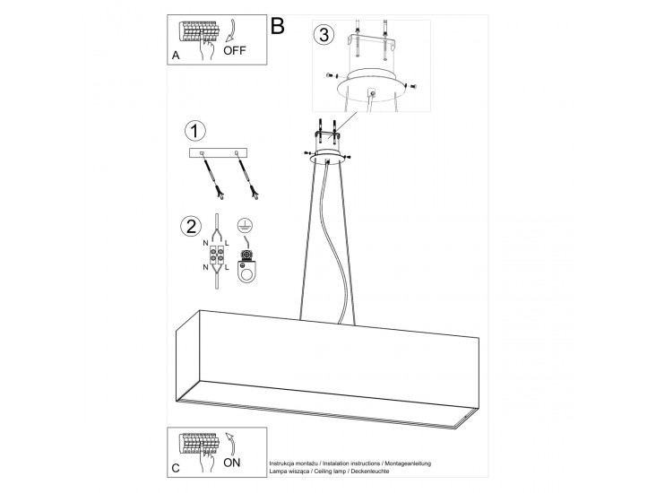 Santa 120 fehér csillár