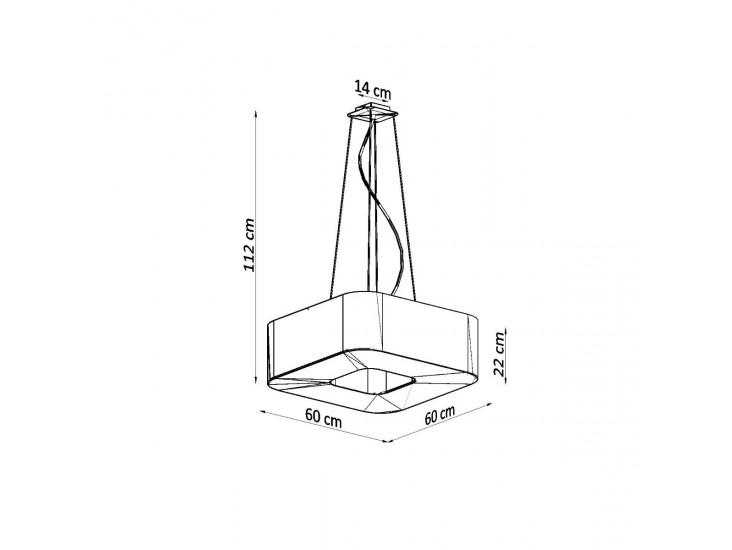 Urano 60 fekete csillár