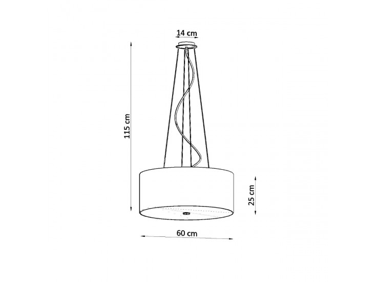 Otto 60 fekete csillár