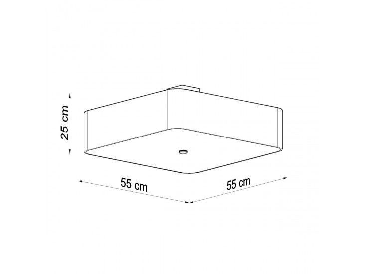 Lokko 55 fekete mennyezeti lámpa