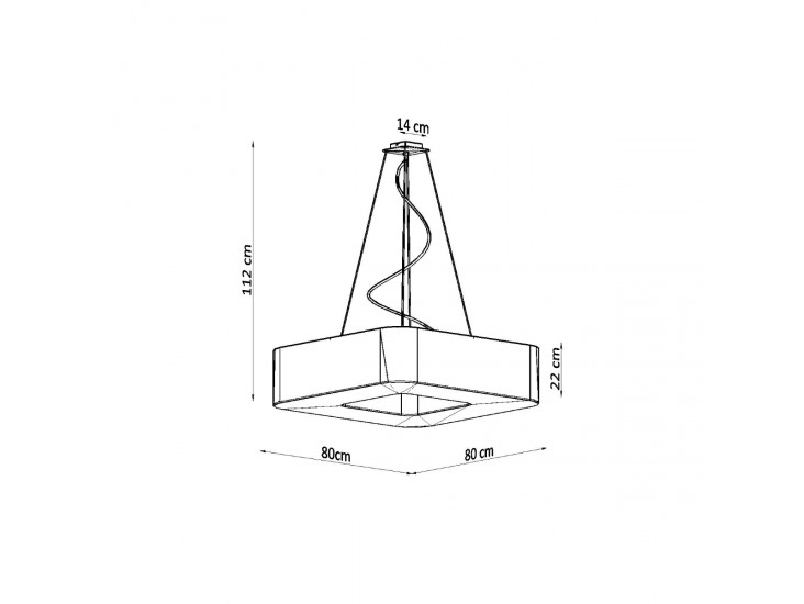 Urano 80 fekete csillár
