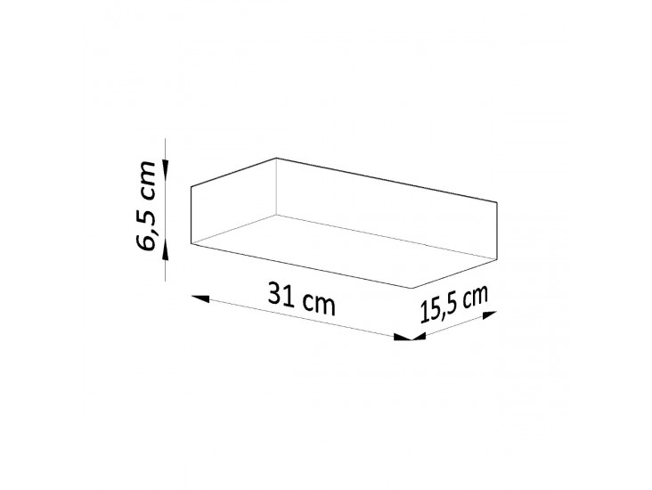 Taugan fehér kerámia fali lámpa
