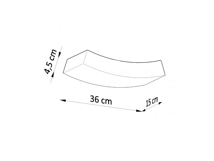 Hattor fehér kerámia fali lámpa