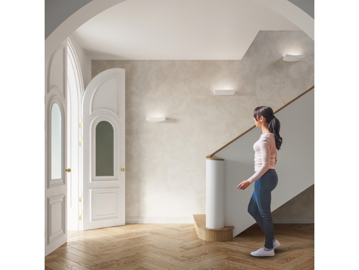 Hattor fehér kerámia fali lámpa