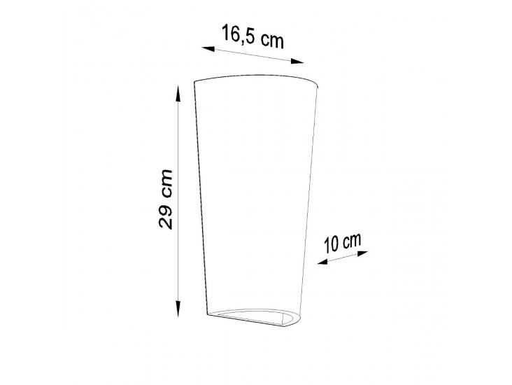 Lana fehér kerámia fali lámpa