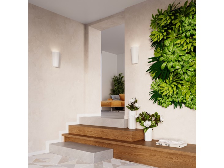 Lana fehér kerámia fali lámpa