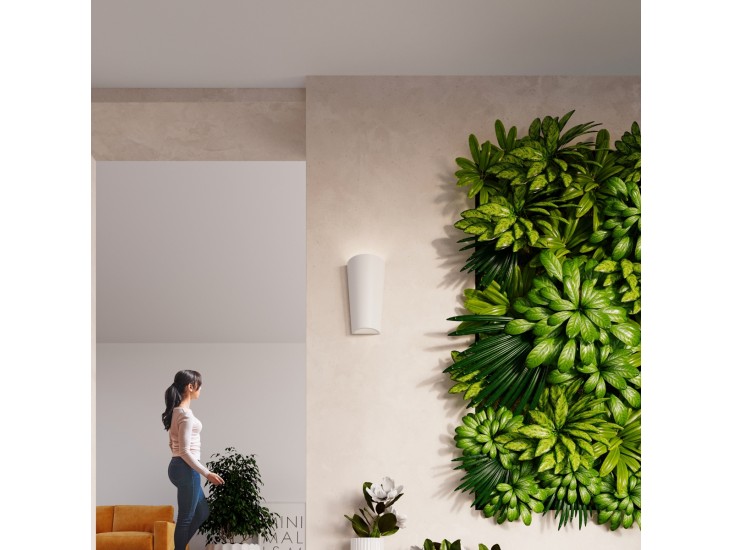 Lana fehér kerámia fali lámpa