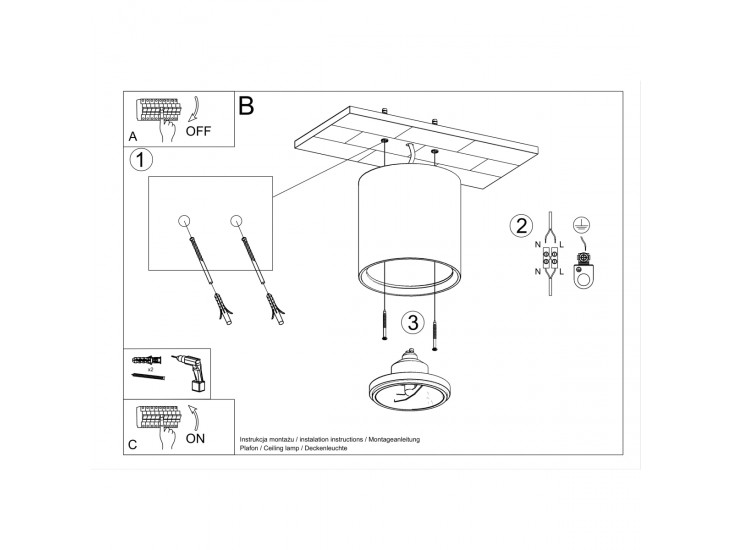 Kalu fehér kerámia fali lámpa