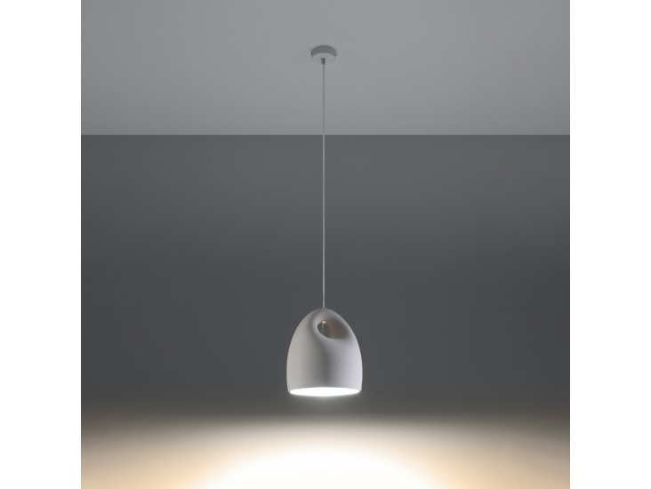 Bukano fehér kerámia függőlámpa