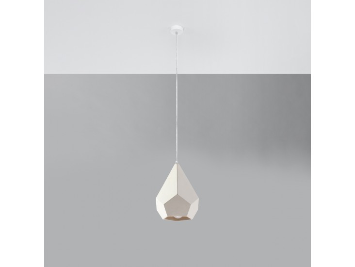 Pavlus fehér kerámia függőlámpa