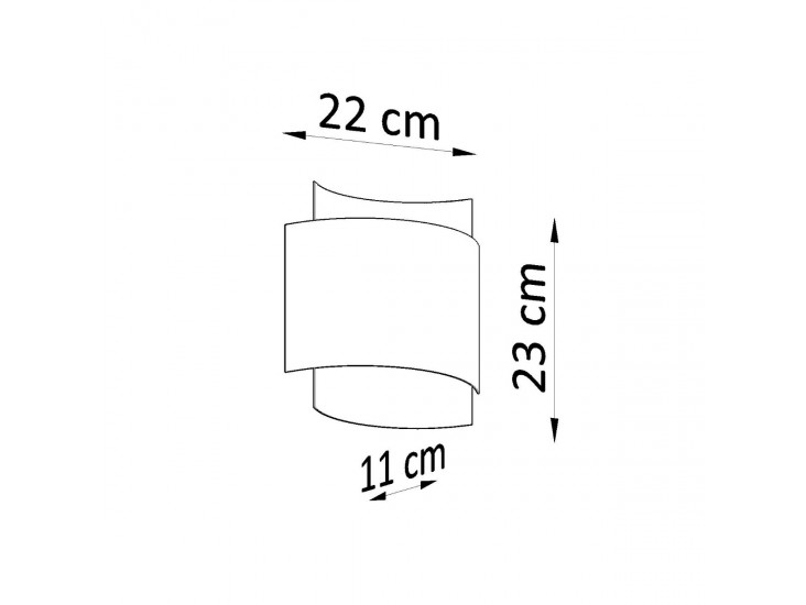 Impact fehér fali lámpa