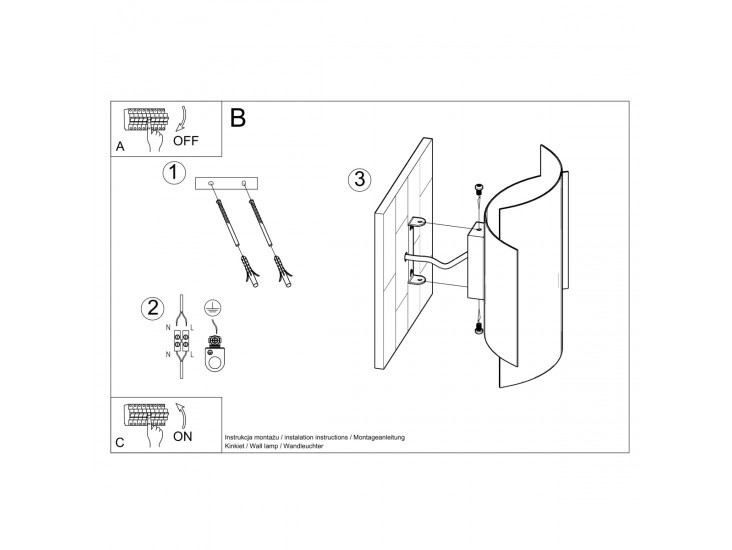 Impact fehér fali lámpa