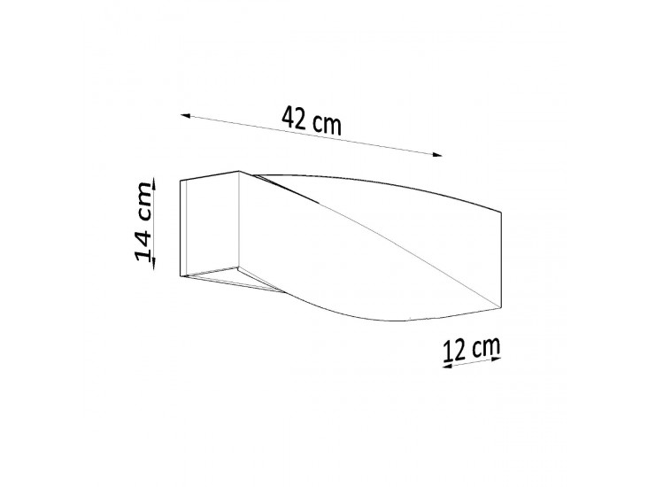 Sigma fekete kerámia fali lámpa