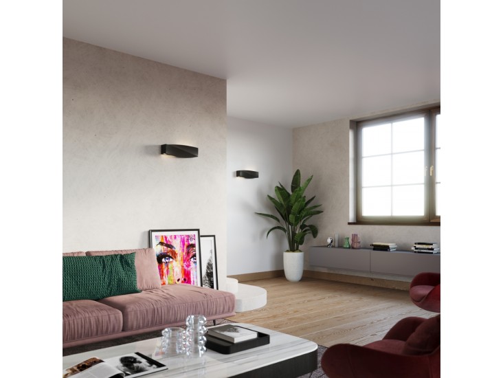 Sigma fekete kerámia fali lámpa