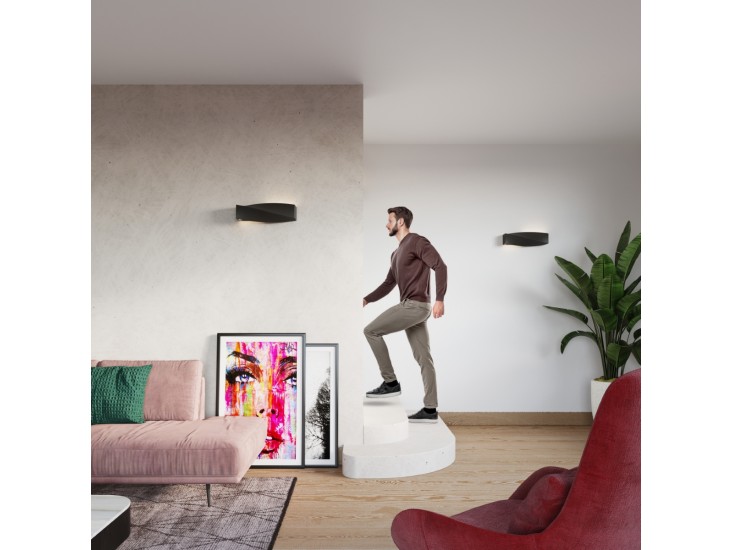 Sigma fekete kerámia fali lámpa