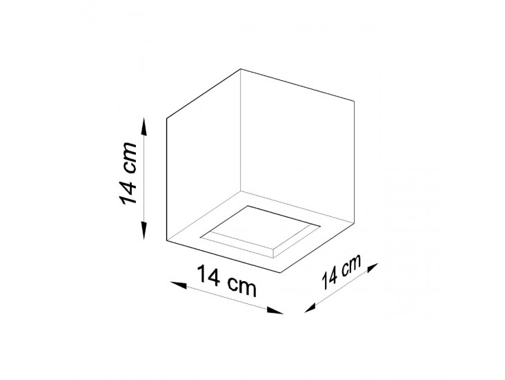 Leo szürke kerámia fali lámpa