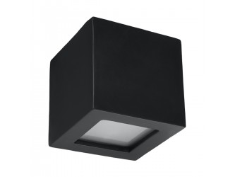 Leo fekete kerámia fali lámpa