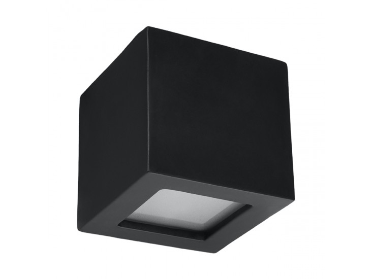 Leo fekete kerámia fali lámpa