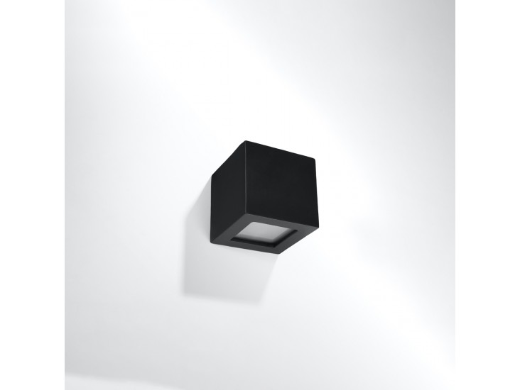 Leo fekete kerámia fali lámpa