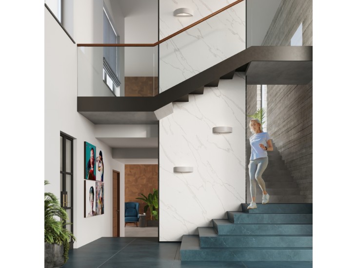 Atena szürke kerámia fali lámpa