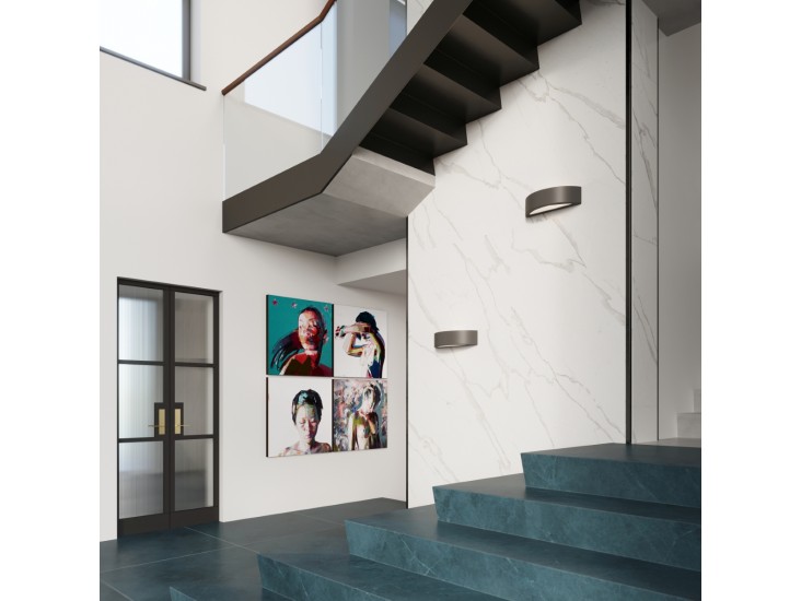 Atena fekete kerámia fali lámpa