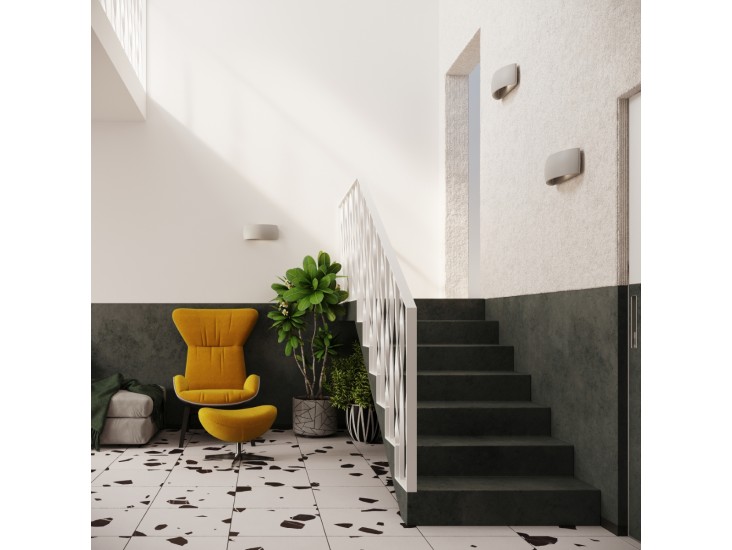 Pontius szürke kerámia fali lámpa