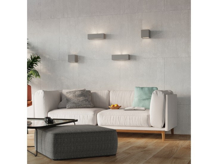 Vega szürke kerámia fali lámpa