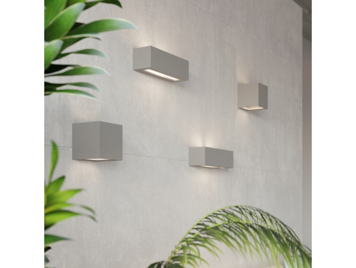 Vega szürke kerámia fali lámpa