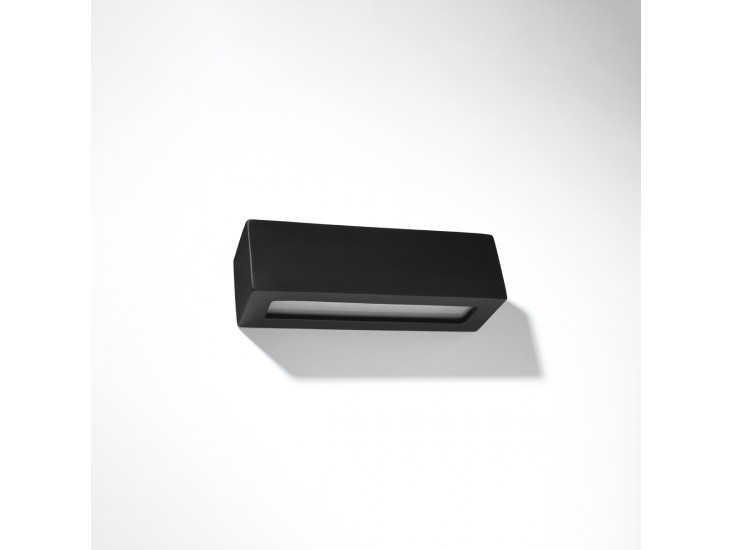 Vega fekete kerámia fali lámpa