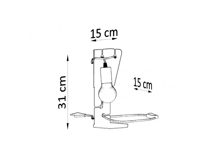 Arby fehér asztali lámpa