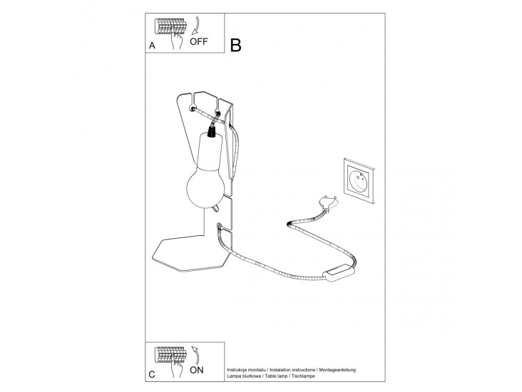 Arby fehér asztali lámpa
