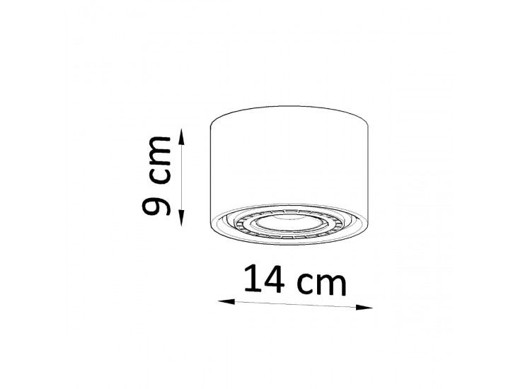Basic 1 beton mennyezeti lámpa